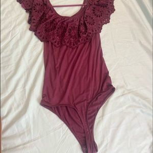off the shoulder bodysuit